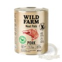 Wild Farm Pate Pork 800g - Mokra Karma z Wieprzowiną dla Psów