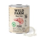 Wild Farm Pate Pork 800g - Mokra Karma z Wieprzowiną dla Psów