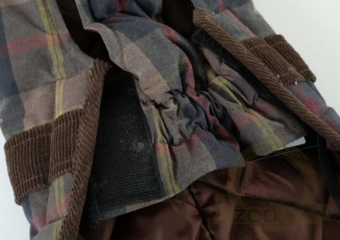 Zolux Kurtka w kratę dla psa Cheverny R.30 brązowa