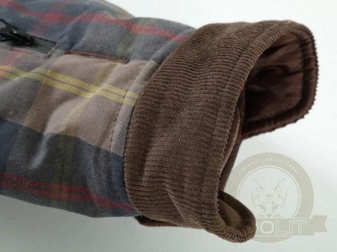 Zolux Kurtka w kratę dla psa Cheverny R.35 brązowa