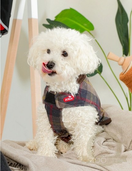 Zolux Kurtka w kratę dla psa Cheverny R.45 brązowa