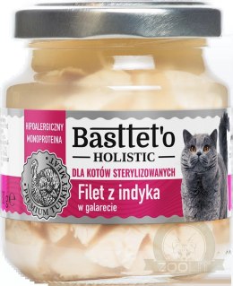 Basttet'o Holistic Filet Z Indyka Dla Kotów Sterylizowanych 130g