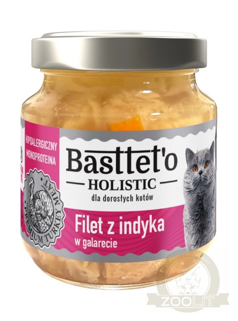 Basttet'o Holistic Filet Z Indyka W Galarecie Dla Kotów 130g