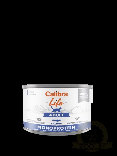 Calibra Cat Adult Life Karma Dla Kota Z Łososiem 200g