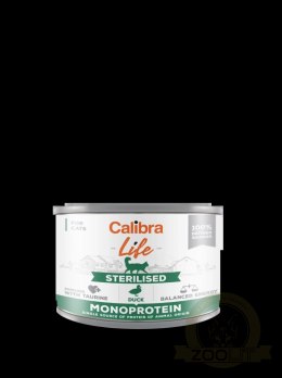 Calibra Cat Life Sterilised Karma Dla Kota Z Kaczką 200g