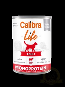 Calibra Dog Life Adult Beef With Carrots Karma Dla Psa 400g