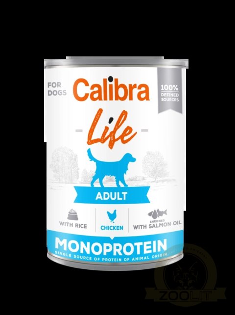 Calibra Dog Life Adult Chicken With Rice Karma Dla Psa 400g