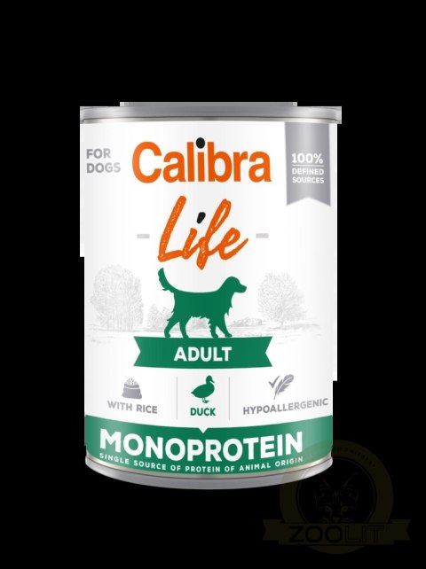 Calibra Dog Life Adult Duck With Rice Karma Dla Psa 400g