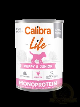 Calibra Dog Life Puppy & Junior Chicken Karma Dla Psa 400g