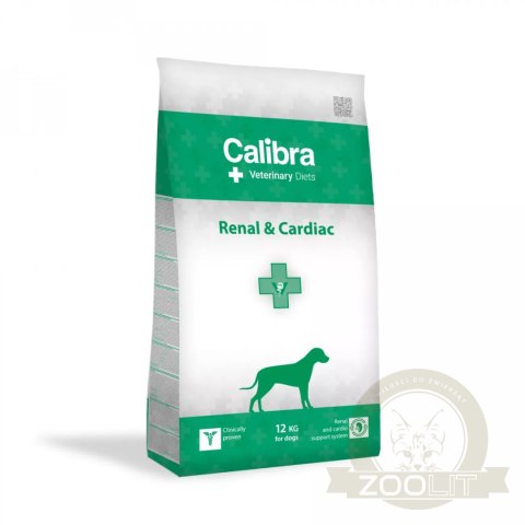 Calibra Veterinary Diets Dog Renal Cardiac Dla Psa Z Kurczakiem 12kg