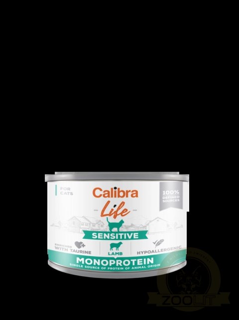 ChatGPT powiedział: Calibra Cat Life Sensitive Karma Dla Kota Z Jagnięciną 200g