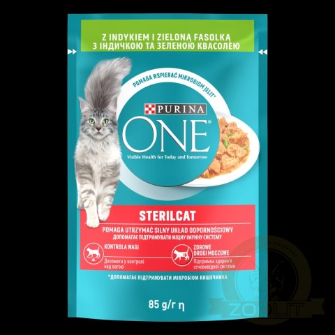 ChatGPT powiedział: Purina One Sterilcat Karma Dla Kota Z Indykiem I Zieloną Fasolką 85g