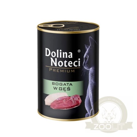 Dolina Noteci Premium Bogata W Gęś Karma Dla Kota 400g