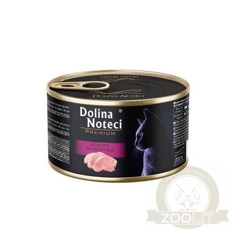 Dolina Noteci Premium Karma Dla Kota Bogata W Indyka 185g