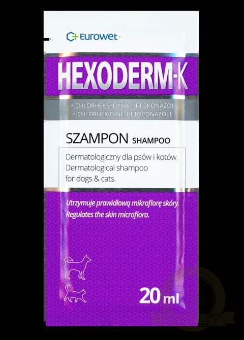 Eurowet Hexoderm-K Szampon Dla Psa I Kota 20ml