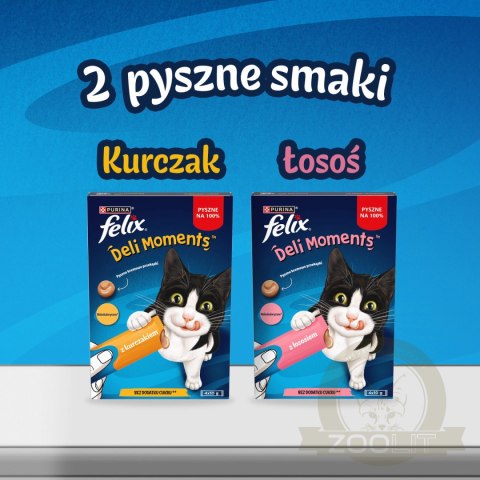 Felix Deli Moments Kremowe Przekąski Dla Kotów Z Kurczakiem 4x10g