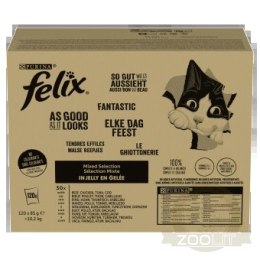 Felix Fantastic Karma Dla Kotów Wybór Smaków 120x85g