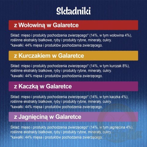 Felix Fantastic Mix Smaków W Galaretce Karma Dla Kota 44x85g