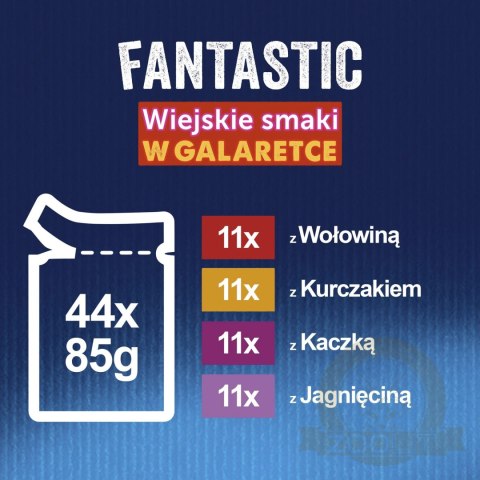 Felix Fantastic Mix Smaków W Galaretce Karma Dla Kota 44x85g