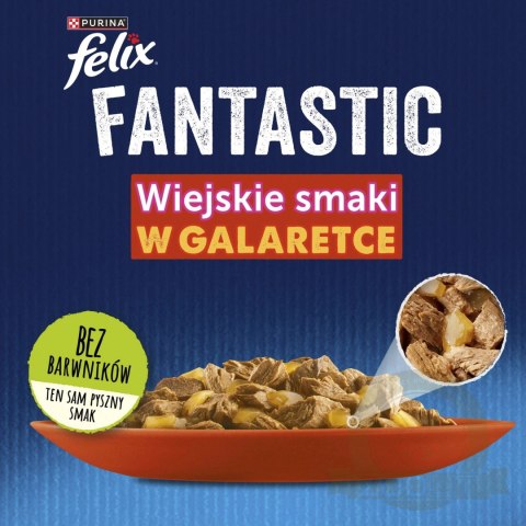 Felix Fantastic Mix Smaków W Galaretce Karma Dla Kota 44x85g