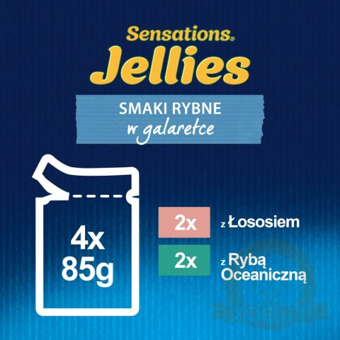 Felix Sensations Jellies Karma Dla Kota Smaki Rybne W Galaretce 4x85g