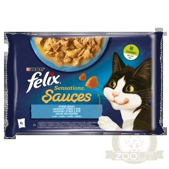 Felix Sensations Sauces Karma Dla Kota Smaki Rybne W Sosie 4x85g