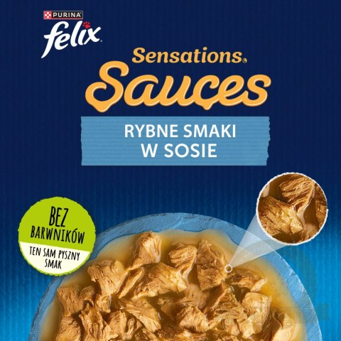 Felix Sensations Sauces Karma Dla Kota Smaki Rybne W Sosie 4x85g