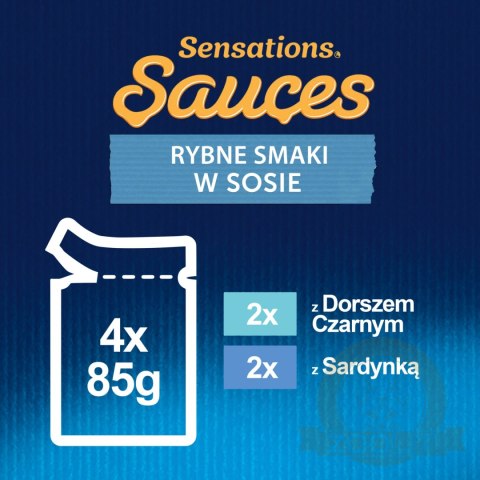 Felix Sensations Sauces Karma Dla Kota Smaki Rybne W Sosie 4x85g