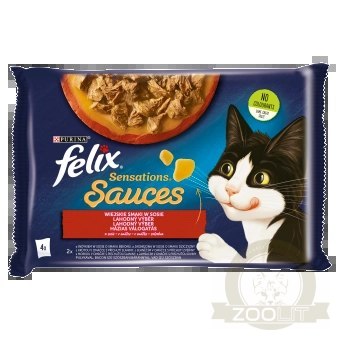 Felix Sensations Sauces Karma Dla Kota Wiejskie Smaki W Sosie 4x85g