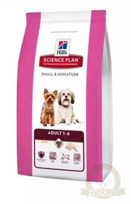 Hill's Science Plan Karma Dla Psa Small & Mini Adult Kurczak 3kg
