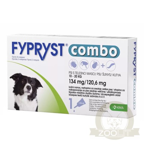 Krka Fypryst Combo Na Pchły I Kleszcze Dla Psa 10-20kg 1 Pipeta