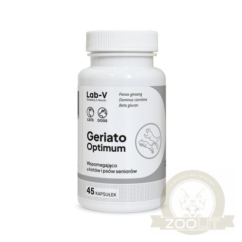 Lab-v Geriato Optimum Wspomaganie Zdrowia Seniorów Dla Psów I Kotów 45 Kapsułek