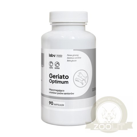 Lab-v Geriato Optimum Wspomaganie Zdrowia Seniorów Dla Psów I Kotów 90 Kapsułek
