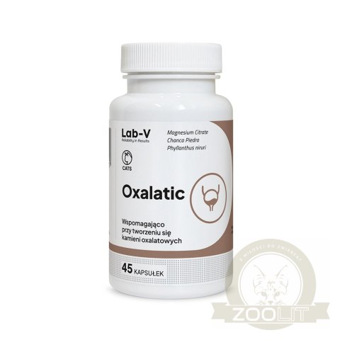 Lab-v Oxalatic Wsparcie Dla Kotów Przy Tworzeniu Się Kamieni Oksalatowych 45 Kapsułek
