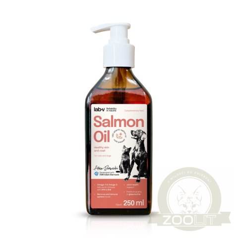 Lab-v Olej Z Łososia 100% Dla Psa i Kota 250ml