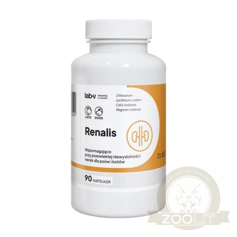 Lab-v Renalis Wsparcie Przy Przewlekłej Niewydolności Nerek Dla Psów I Kotów 90 Kapsułek