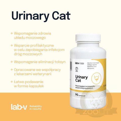 Lab-v Urinary Cat Wsparcie Układu Moczowego Dla Kotów 90 Kapsułek