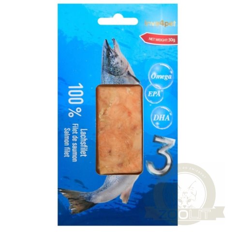 Love4Pet Salmon Filet Z Łososia 30g