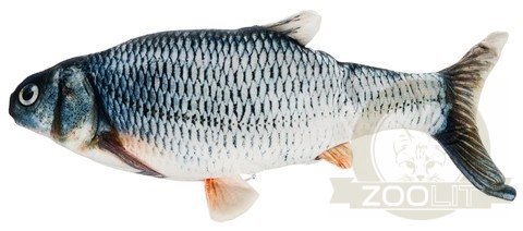 NUXIE® Pluszowa Zabawka Rybka Dla Kota Z Kocimiętką USB 28 Cm