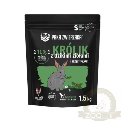 PAKA ZWIERZAKA Seven'th Heaven Królik i Dzikie Zioła "Puppy" 1,5kg