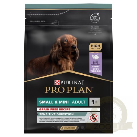 PRO PLAN Sensitive Digestion Small & Mini Adult Indyk 2,5kg