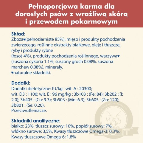 PURINA Dog Chow Adult Sensitive Salmon 16,5kg (14kg + 2,5kg GRATIS)