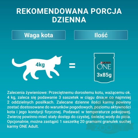 Purina One Adult Karma Dla Kota Z Kurczakiem I Zieloną Fasolką 85g