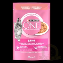 Purina One Junior Karma Dla Kociąt Z Łososiem I Marchewką 85g