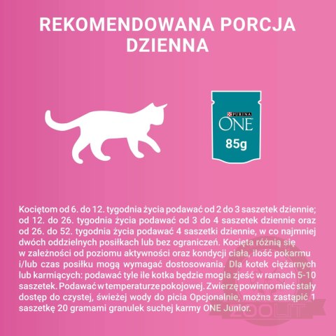 Purina One Junior Karma Dla Kociąt Z Łososiem I Marchewką 85g