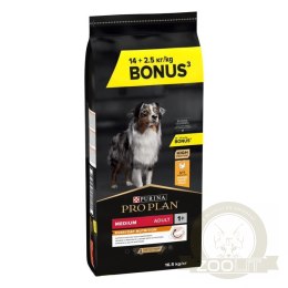 Purina Pro Plan Medium Adult Optibalance Kurczak I Ryż 14kg + 2,5kg