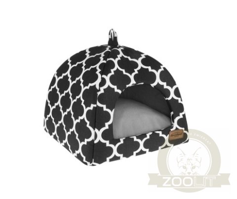 Recobed Budka dla Psa Caribbean Czarna S 40x40cm