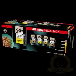 SHEBA® Selection Select Slices Drobiowe Smaki 40x85g