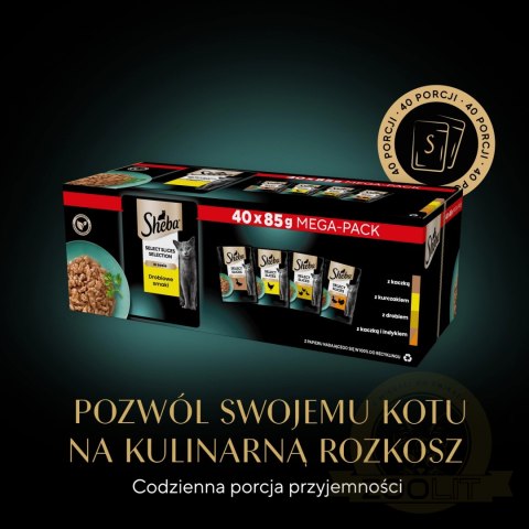 SHEBA® Selection Select Slices Drobiowe Smaki 40x85g