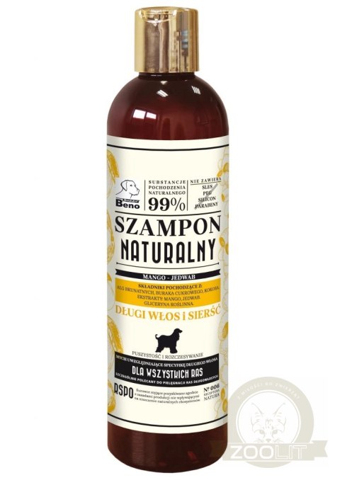 SUPER BENO Szampon naturalny dla psa długi włos i sierść 300ml